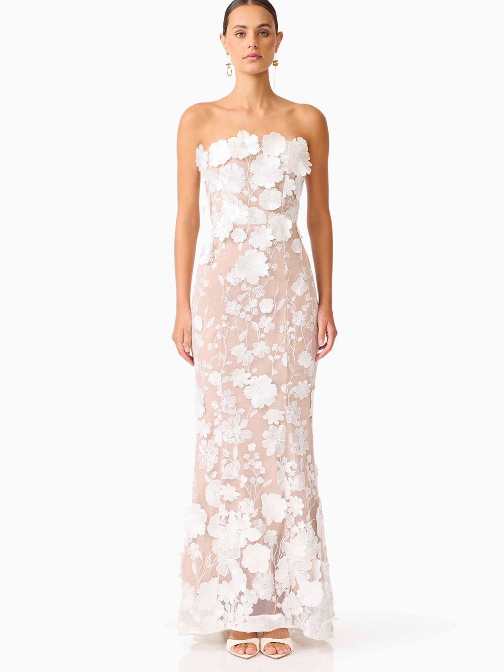 Elliatt Tiana Floral Maxi Dress in White